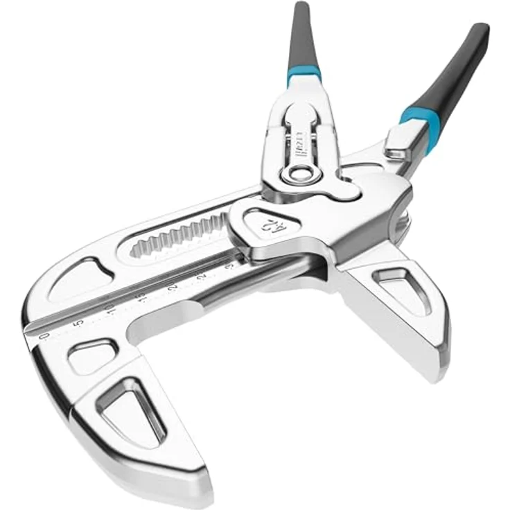 HAZET Zange, Zangenschlüssel 762-18 (schwarz/blau, 180mm, Schnellverstellung Tipp-/Step) – Bild 4