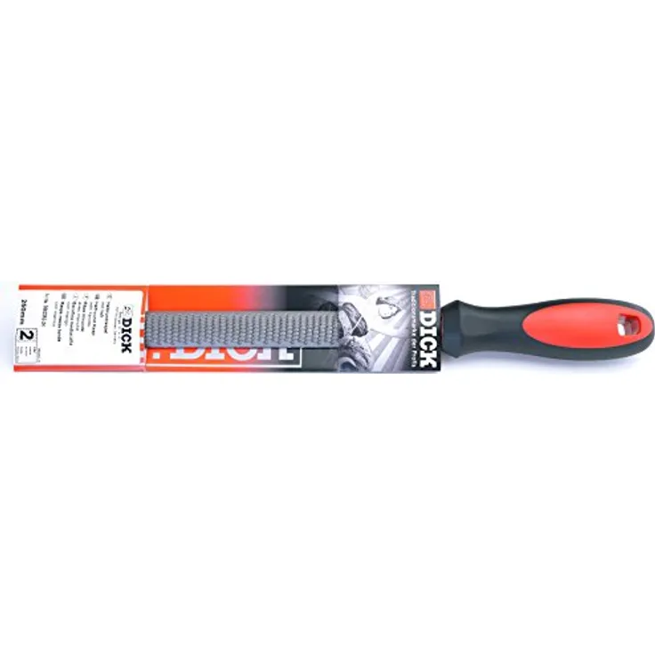 F. DICK Raspel 2K 200 mm (Raspel für allgemeine Arbeiten, Halbrund mit Hieb 2, Holz, Stahl, Eisen, NE-Metall) 3552202-2K