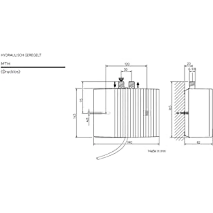 AEG MTH 440, hydraulischer Klein-Durchlauferhitzer für Handwaschbecken, 4,4 kW, drucklos, Festanschluss 230V, VDE geprüft, sekundenschnell warmes Wasser, inkl. Spezial-Strahlregler – Bild 5