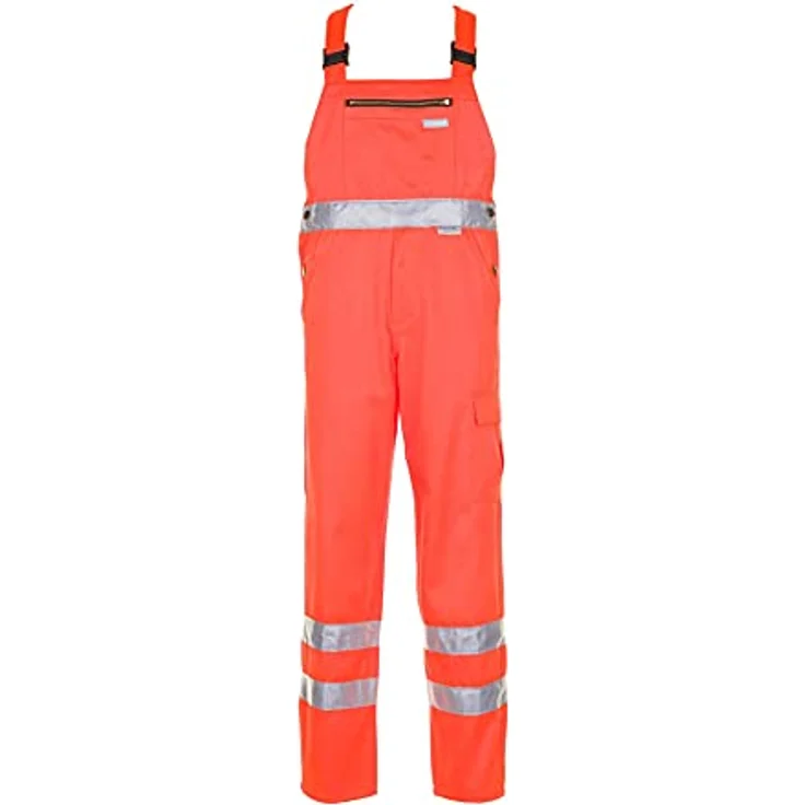 Warnschutz Latzhose uni orange Größe 52 – Bild 1