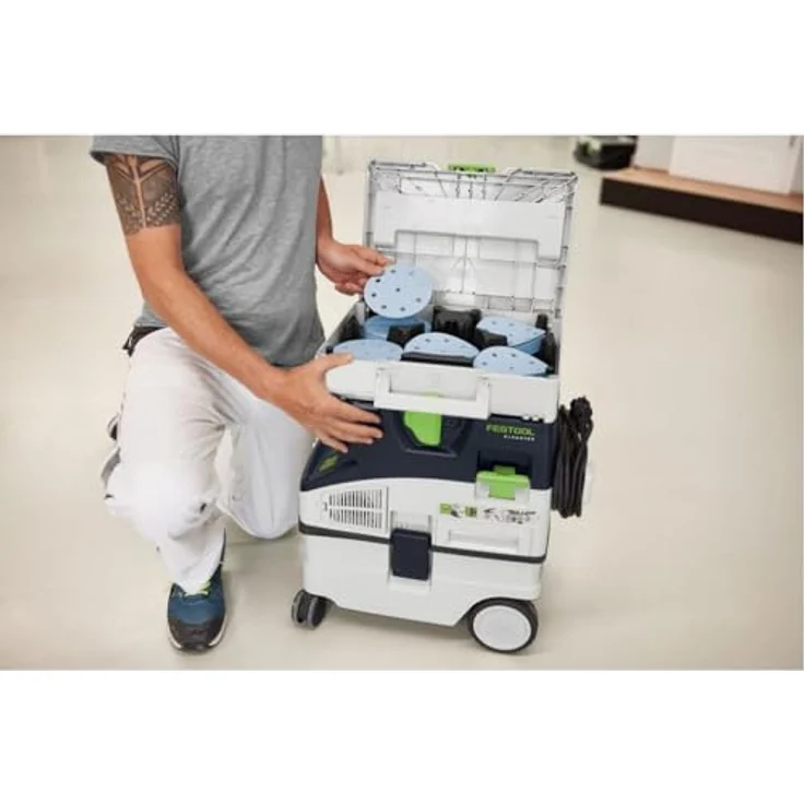Festool Schleifmittel-Systainer³ SYS-STF D125 GR-Set Granat, Schleifscheiben für VOC Lacke und harte Untergründe, 100-teilig – Bild 3