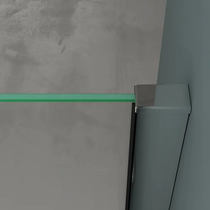 Mai & Mai Duschkabine Eckeinstieg 80x100x195 cm, Hebe-Senk-Mechanismus, 8mm ESG-Sicherheitsglas mit Nano-Beschichtung und Milchglas-Streifen, inkl. Duschtasse Rav36-Plus – Bild 4