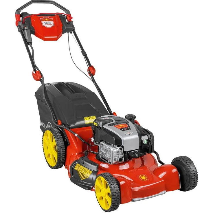 WOLF-Garten Benzinrasenmäher A 530 A SP HW IS, 53 cm Schnittbreite, mit Radantrieb, kraftvoller Briggs & Stratton Motor, EasySpeed-Antrieb, 4 Mähoptionen, 70 l Fangsack, höhenverstellbarer Griff – Bild 1