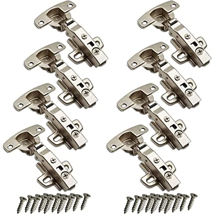 SO-TECH Hettich Sensys Topfband 8645i TH52, 8 Stück Scharnier mit 110° Öffnungswinkel und Soft Close, Höhe 1,5 mm – Bild 1