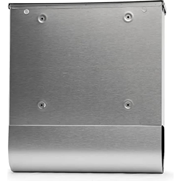 Grafner Edelstahl Briefkasten mit Zeitungsrolle und 3 Sichtfenstern + Namensschild Postkasten  – Bild 6