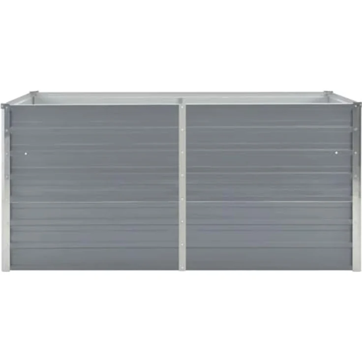vidaXL Hochbeet 160 x 80 x 45 cm Verzinkter Stahl Grau – Bild 9