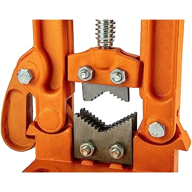 NEO TOOLS Rohrschraubstock 10-60 mm, Hydraulikschraubstock mit gehärteten Backen und robuster Klemmkraft – Bild 4