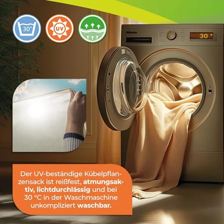 Kübelpflanzen Sack, Gr. XL, 100 x 80 cm, 70 g-m² - Bio Green – Bild 6