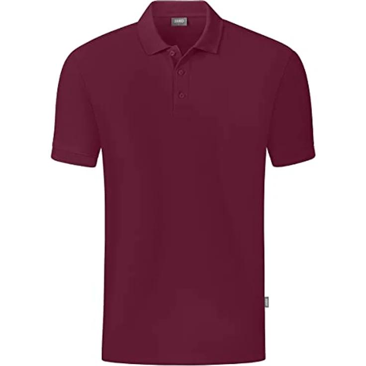 JAKO Herren Polo Organic Shirt, klassisches Piqué, 100% Bio-Baumwolle, Rot, (3XL) – Bild 1