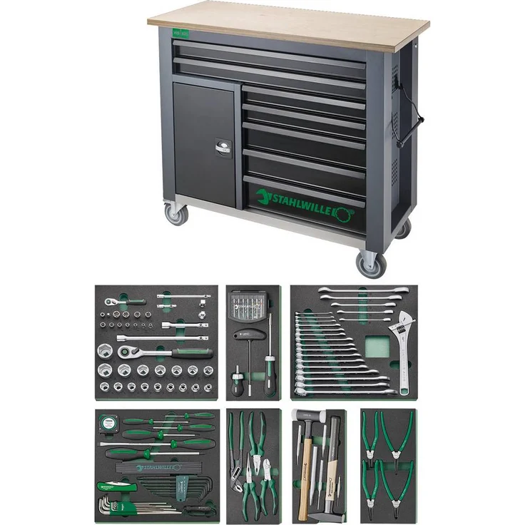 Stahlwille 98830194 Werkbank, 1150 x 1045 x 500 mm, anthrazit