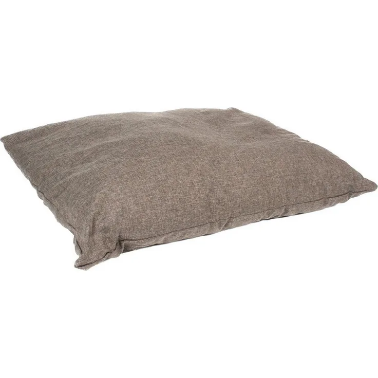 DUVO+ Tierkissen Textura, rechteckig, robustes Hundekissen aus 100 % recyceltem Polyester, dunkelbraun, waschbar bei 30 °C