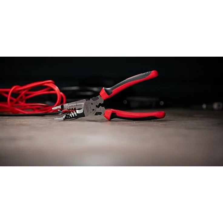 GEDORE red Multi‑Abisolierzange R28002204, Automatische Abisolierzange für 0,2–6,0 mm² mit integriertem Seitenschneider, ergonomische Anti-Rutsch-Griffe – Bild 4