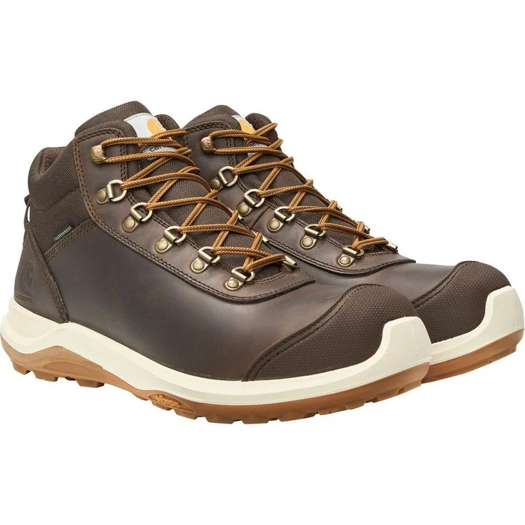 Carhartt Wylie S3 Sicherheitsschuh, wasserdicht mit Aluminium-Zehenschutzkappe, Wide Fit, Wide Fit, Schwarz