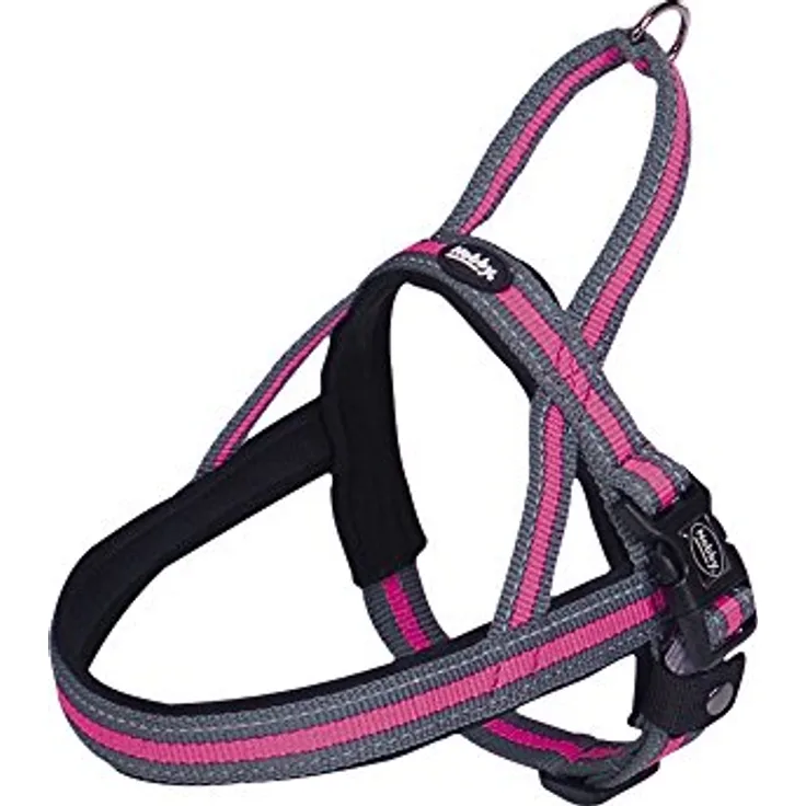 Nobby Norwegergeschirr Variado, pink B: 25/35mm, L: 46cm + 60-76 cm, 1 Stück