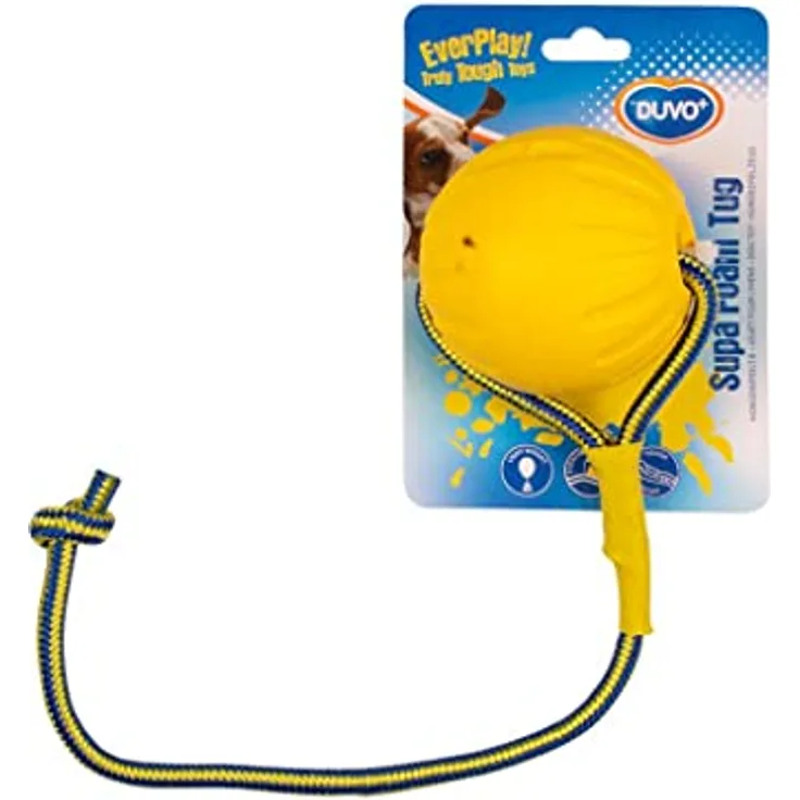 DUVO+ Supa-Foam Tug, Outdoor-Spielzeug für Hunde, superstark und ultraleicht, ideal für Apportierspiele, gut sichtbar