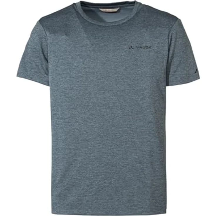 Vaude Essential T-Shirt, Herren-Arbeitsshirt aus 100% Polyester, feuchtigkeitstransportierend, blau, Größe M – Bild 1