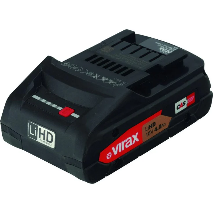 VIRAX Akku 18V 4,0Ah Li-Ion HD CAS - leistungsstarker Werkzeugakku für VIRAX Elektrowerkzeuge und CAS-Partner