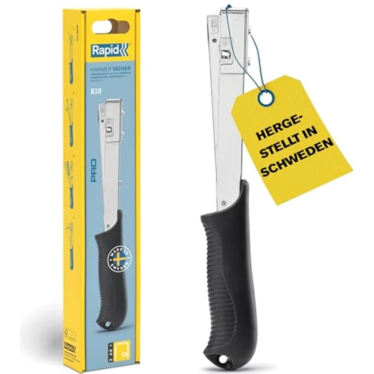 Rapid R19 Hammertacker, Profi Schlagtacker für Typ 13 4-6mm, Ganzstahl-Konstruktion, ergonomischer Griff – Bild 1