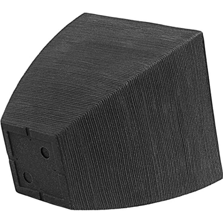 Dehner Pflanztopf Capri in Riffeloptik, ca. 40 x 42 x 40 cm, Kunststoff, anthrazit – Bild 2