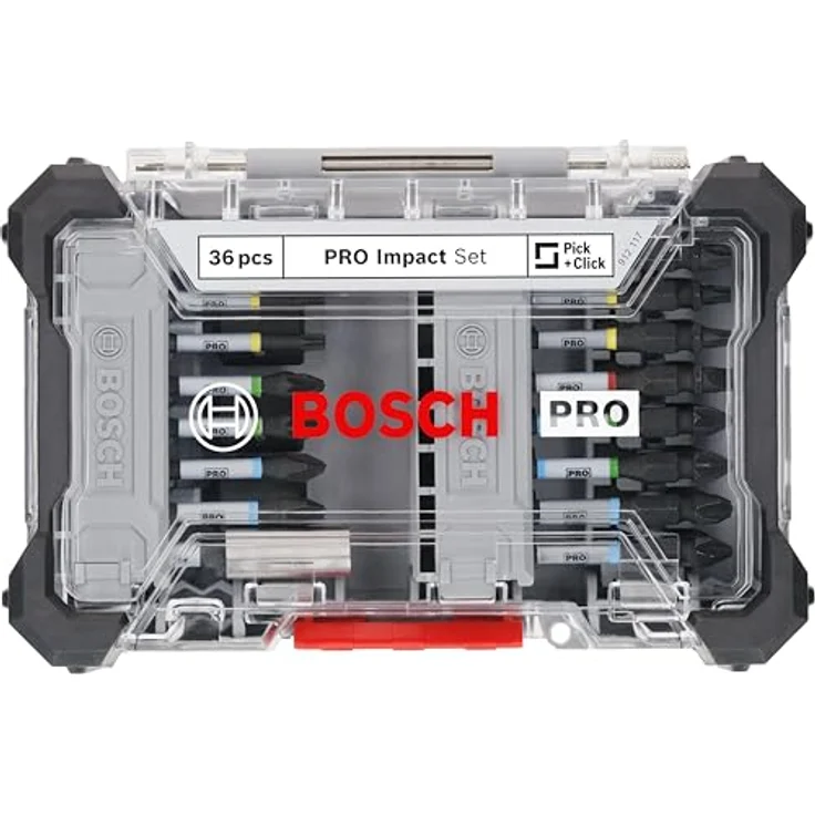 Bosch 36x PRO Impact Set, 36-tlg. (200 x 107 mm, Professional Zubehör Schraubendreher, Schraubendreher) – Bild 2