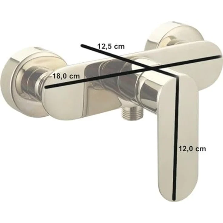 Primaster Brausearmatur Prag verchromt Thermostat Dusch Armatur – Bild 2