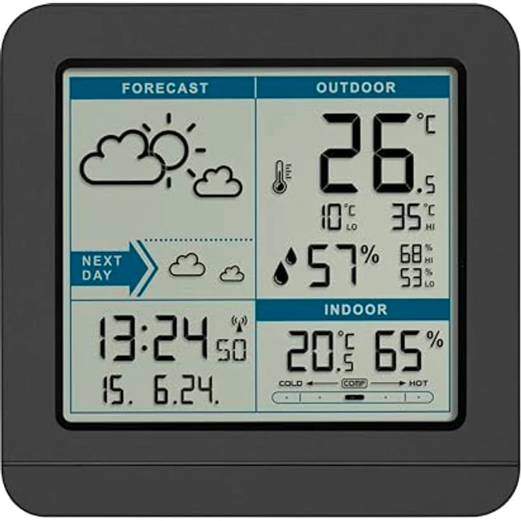 TFA - Funk-Wetterstation SKY 35.1152 - schwarz weiß – Bild 2