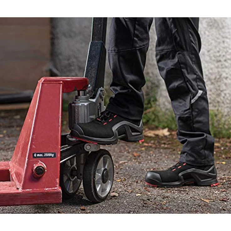 Uvex x-tended Sicherheits-Stiefel Gr. 42 W11 S3L ESD, metallfrei, schwarz/rot, atmungsaktiv, hohe Flexibilität, EN ISO 20345:2011 S1 SRC – Bild 5