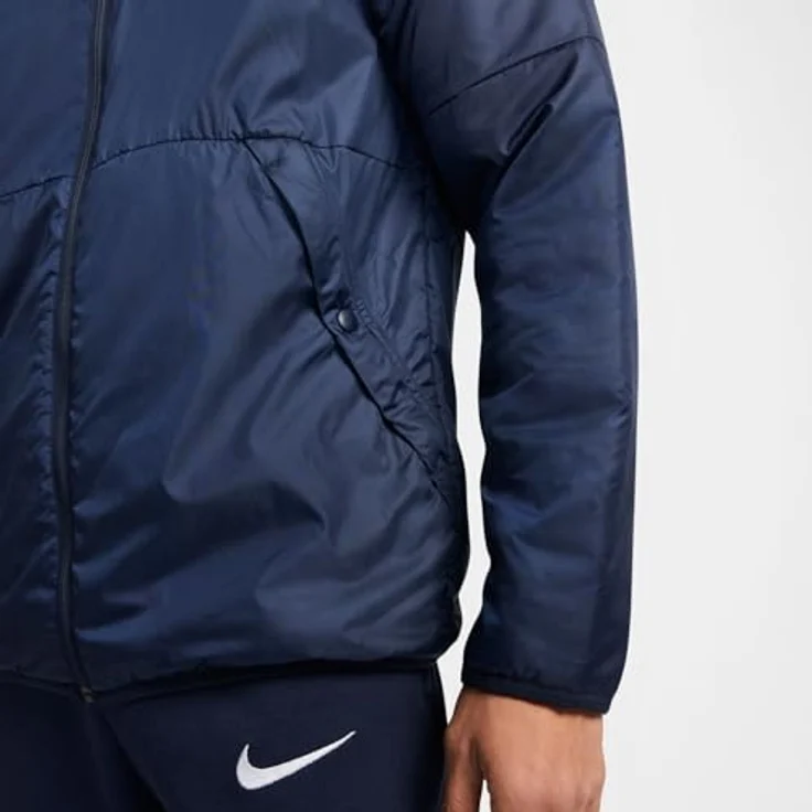 Nike Park 20 Fall, Herren Laufjacke, Wasserabweisende Herbstjacke mit Kapuze, Blau, Größe S – Bild 6