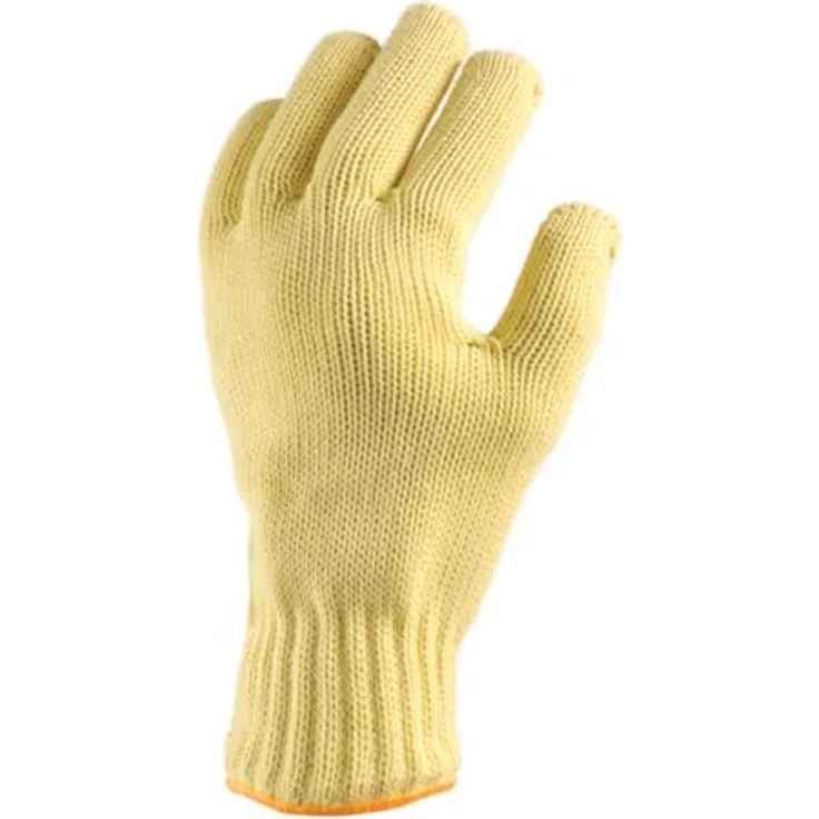 Jutec Hitzeschutzhandschuh-Paar, 5-Fingerhandschuh, bis 350°C, gelb