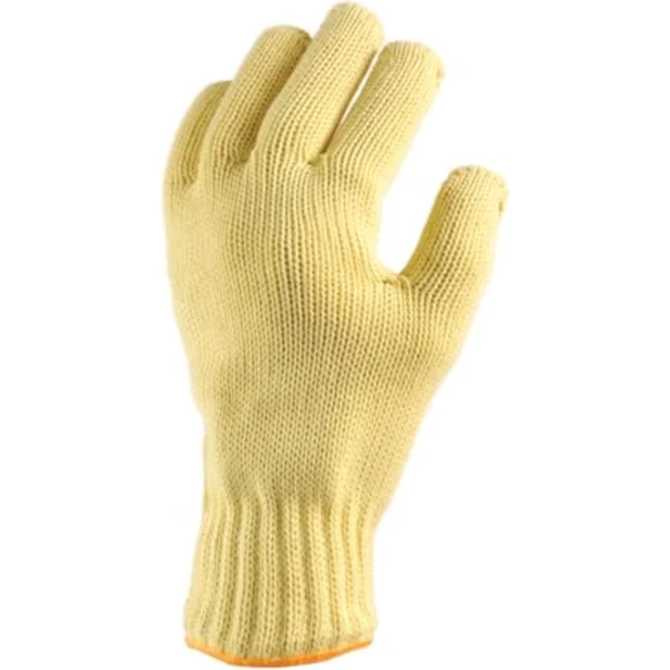 Jutec Hitzeschutzhandschuh-Paar, 5-Fingerhandschuh, bis 350°C, gelb – Bild 1
