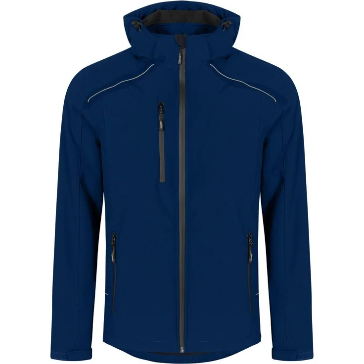 Magni Men's Softshell Jacket, warme Arbeitsjacke in navy, Größe XL