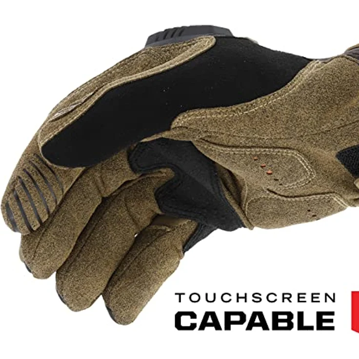 Mechanix Wear M-Pact Arbeitshandschuhe, berührungsfähig, Aufprallschutz, vibrationsabsorbierend, groß, braun – Bild 2