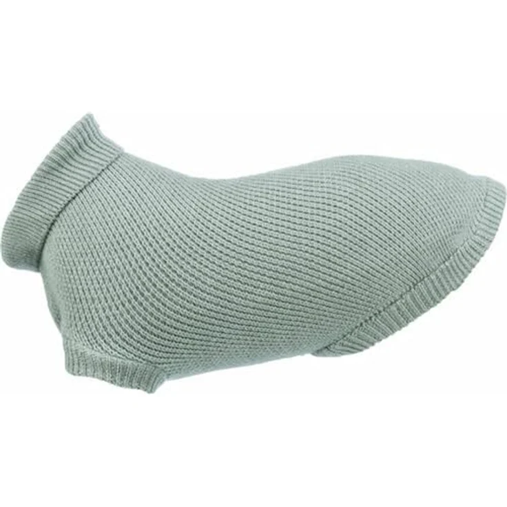 Trixie Citystyle Hundepullover Berlin Salie, warmer Pullover für Hunde mit Kragen und Beinschlaufen, XL, aus Baumwolle-Wolle-Polyamid-Mischung, waschbar bei 30°C – Bild 6