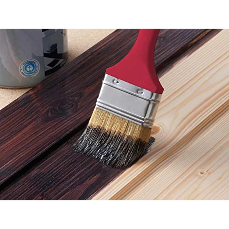 Connex Pinsel-Set 3-teilig - Für wasserbasierte & lösemittelhaltige Farben - Drei Flachpinsel mit 30 - 60 mm Breite - Helle Kunststoffborsten - Borstenstärke 6 / Malerpinsel / COXB365100 – Bild 2