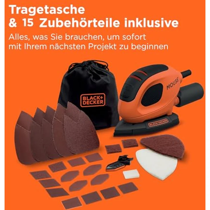BLACKundDECKER BEW230BC-QS BEW230BC-QS-Lijadora Mouse 55W Con 15 accesorios y Bolsa andere – Bild 13