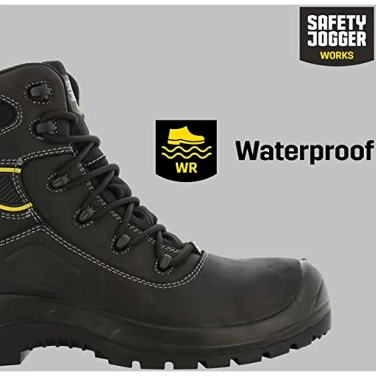 Safety Jogger Basalt Mid S7S ESD, Sicherheitsschuh Größe 44, wasserdicht und atmungsaktiv, metallfrei, hitzebeständig – Bild 3