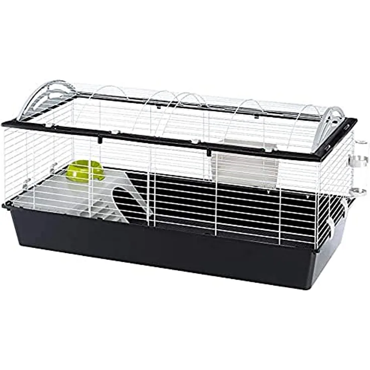 Ferplast Nagetierkäfig CASITA 120 für Kaninchen, Meerschweinchen, aus Metall, inkl. Zubehör, 119x58xh60cm