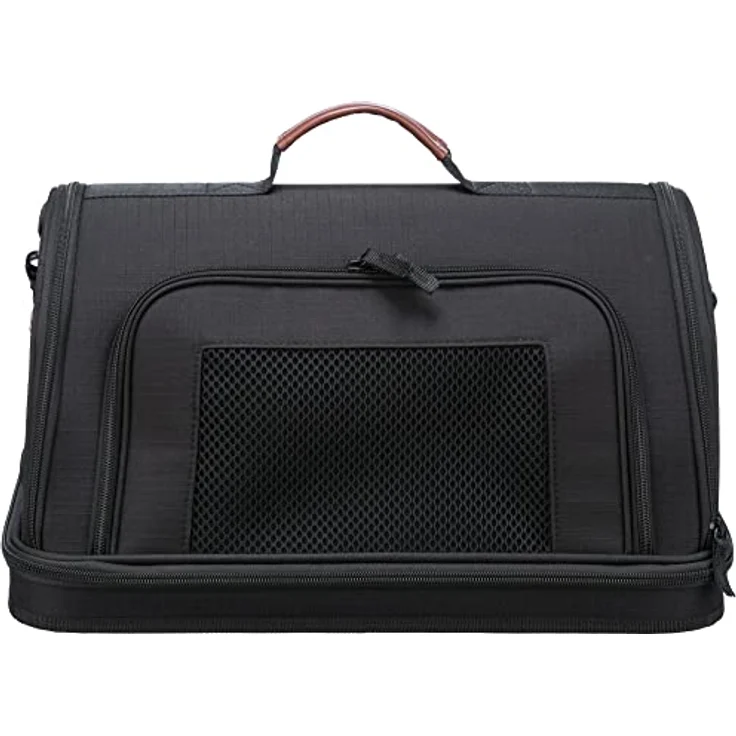 TRIXIE Airline Tasche Gate, Flugzeug Reisetasche Für Hunde, 28 × 25 × 45 cm, Schwarz - 28906 – Bild 2