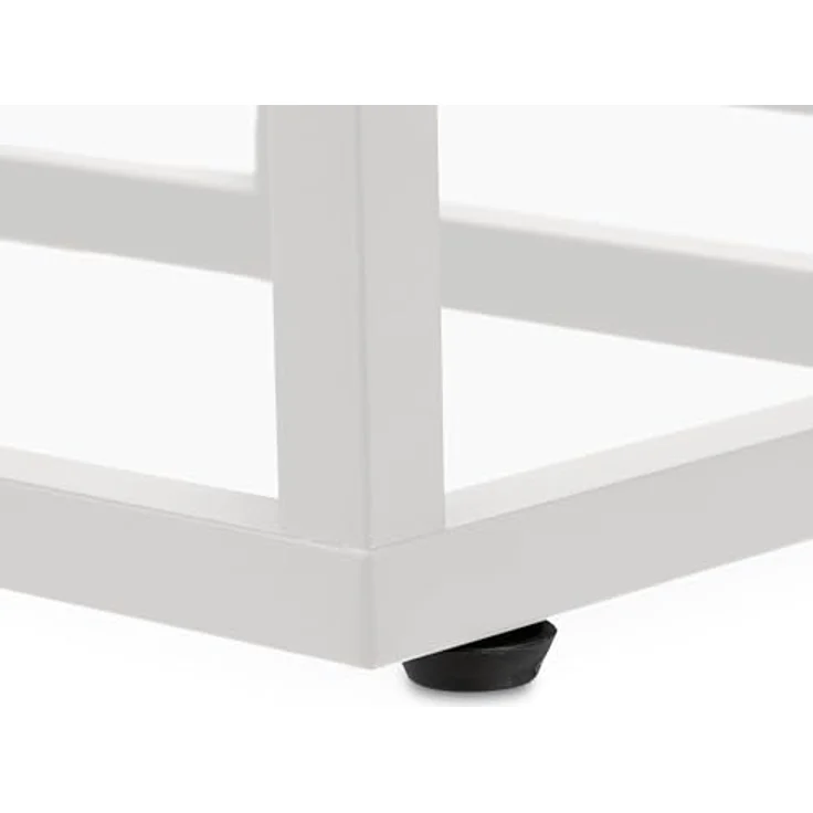 relaxdays Blumenständer Weiße Blumentreppe mit 4 Ablagen, Hellbraun - Stufenförmiges Pflanzenregal aus Stahl und MDF, maximale Traglast 40 kg – Bild 8