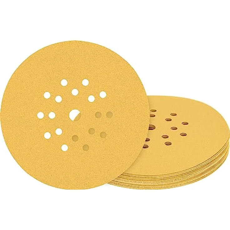 Bosch Accessories 2608901672 Schleifpapier für Trockenbauschleifer Körnung 80, Ø 225 mm, 5 St. - Hohe Abtragsleistung, einfache Befestigung mit Klettverschluss – Bild 5