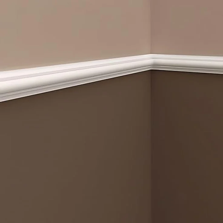 Profhome Zierleiste 651308, Set mit 10 Stk. Wand- und Friesleisten, 20 m, aus extrudiertem Polystyrol (XPS), weiß, für Innen- und Außenbereich – Bild 5