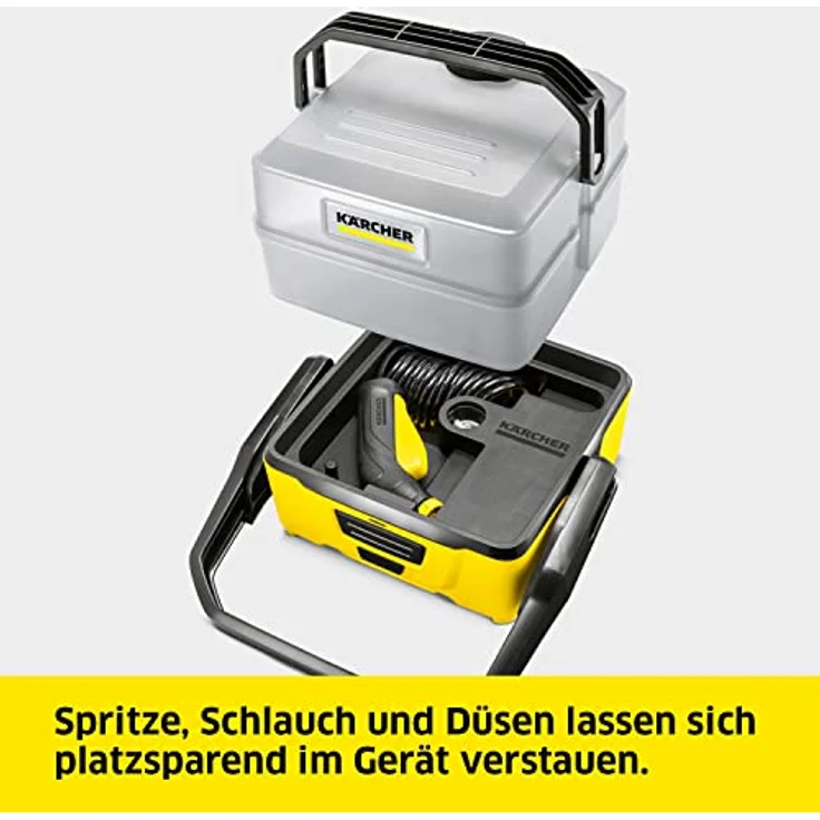 Kärcher Mobile Outdoor Cleaner OC 3 Plus Car 1.680-034.0extra großes Wassertankvolumen: 7 l, Lithium-Ionen-Akku, abnehmbarer Wassertank, schonender Niederdruck – Bild 5