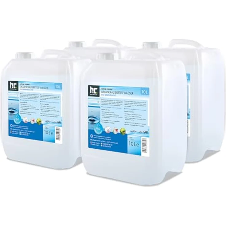 Höfer Chemie GmbH 4 x 10 Liter Demineralisiertes Wasser – Bild 2