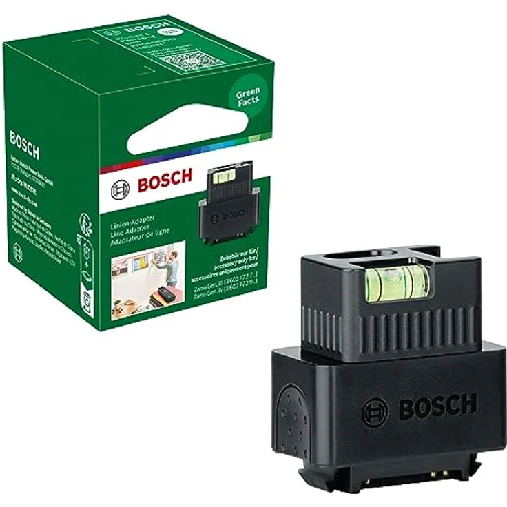 Bosch Linien-Aufsatz 1600A02PZ4 für Entfernungsmesser Zamo, kompakt, horizontal und vertikal ausrichtbar – Bild 1
