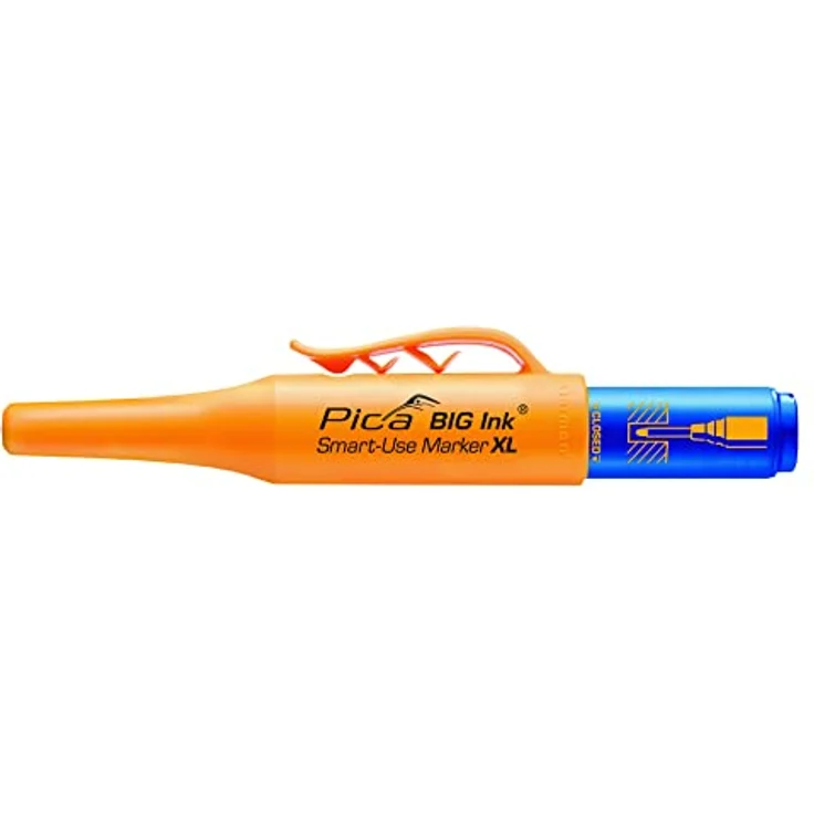 Pica BIG Ink Smart-Use Marker XL rot (kräftige Markierungen, für glatte + trockene Oberflächen geeignet, inklusive Köcherschoner) 170/41 – Bild 1