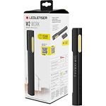 Ledlenser W2 Work Stablampe LED Werkstatt | KFZ Lampe 160 Lumen | LED Baulampe mit Batterien und 20 Stunden Leuchtdauer | Werkstattlampe | LED Lampe batteriebetrieben | Arbeitsleuchte aufladbar