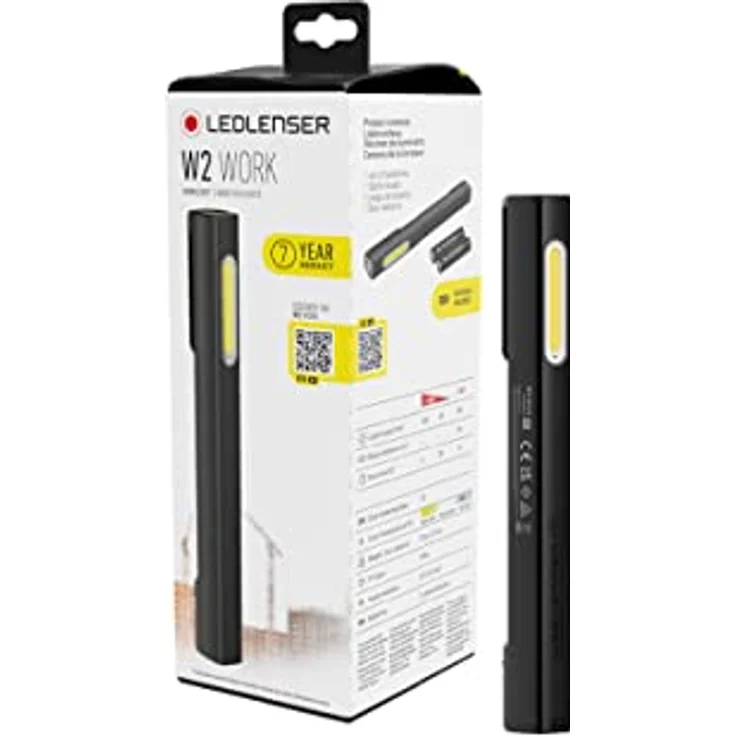 Ledlenser W2 Work Stablampe LED Werkstatt | KFZ Lampe 160 Lumen | LED Baulampe mit Batterien und 20 Stunden Leuchtdauer | Werkstattlampe | LED Lampe batteriebetrieben | Arbeitsleuchte aufladbar – Bild 1