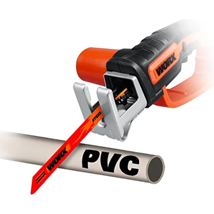 WORX WX894E.9 - Handsäge zum Schneiden von Holz und Stahl ? Flexible Astsäge mit schneller Umstellung - werkzeugloser Sägeblattwechsel ? Ohne Akku & Ladegerät – Bild 5