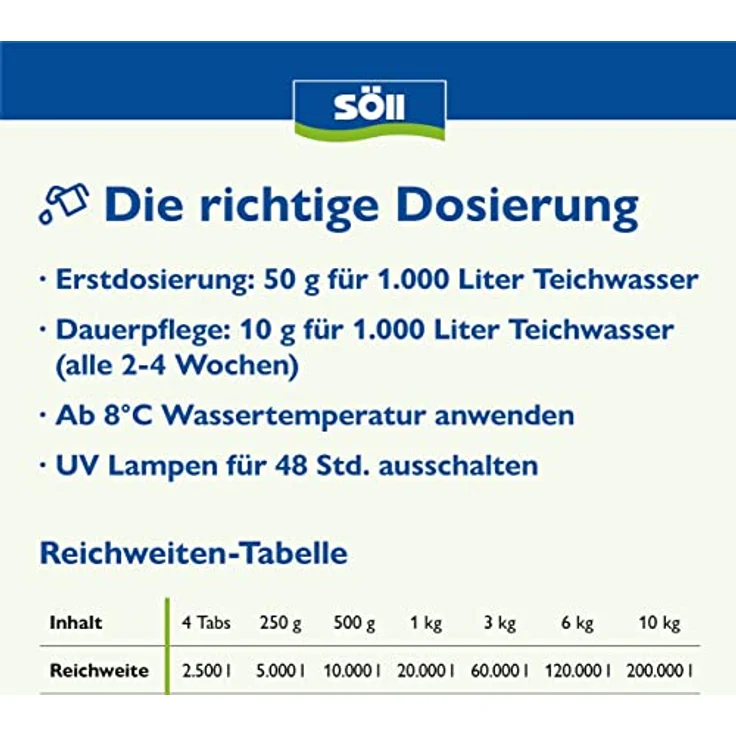 Söll klarer Teich 1 Kg Dr. Roth's TeichKlar für 20 Qbm Teiche – Bild 5