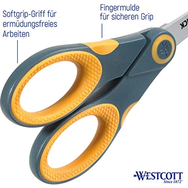 Westcott Schere Titanium Non Stick E-3367000 Softgrip 18cm – Bild 4